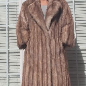 Stone Marten Canadian Sable Fur Coat